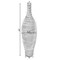 Uniquewise Modern Decorative Bottle Shape White Floor Vase Ribbed Design, 24 Inch QI004177.S - alternate 5